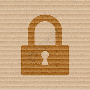 粮油单页设计带有抽象背景的锁卡图标单页符平板设计插图按钮密码开锁技术机械挂锁安全隐私互联网背景