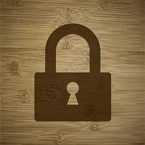 带有抽象背景的锁卡图标单页符平板设计钥匙挂锁网络闩锁隐私按钮服务商业安全守门员背景图片