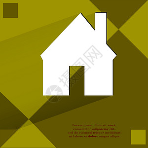 以平坦几何抽象背景为主的简单现代网络设计住宅商业房子手势房地产小屋背景图片
