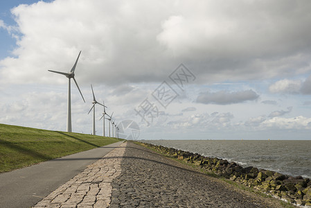 艾瑟尔湖缆车荷兰语高清图片