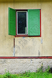 旧窗口建筑学快门木头背景图片