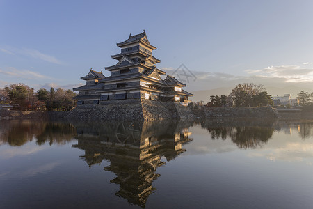 日本松本城堡忍者观光旅游地标旅行吸引力天空遗产防御历史背景