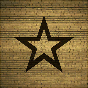恒星网络图标 平板设计边界横幅水彩艺术邮票推介会插图商业绘画星星背景图片
