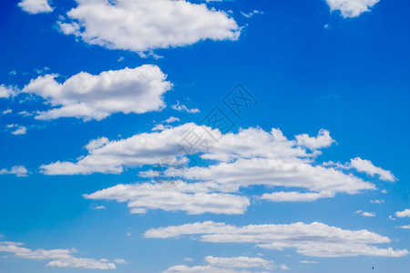 蓝蓝色云云天空白色天气晴天全景背景图片