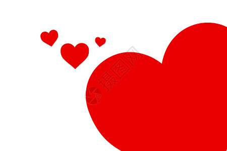 红心信号情人艺术绘画红色图表热情插图背景图片