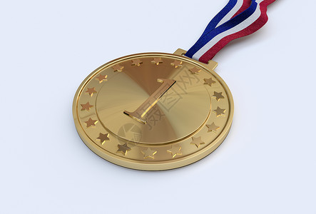 金奖章 标有数的金牌背景图片
