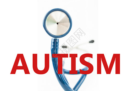自闭症综合图象医疗医生一个字红色服务白色护士从业者工作职业背景图片