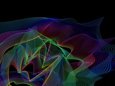 抽象平基线 矢量失真条纹金属艺术运动漩涡边界光谱波纹韵律设计图片