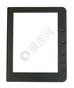 电子图书阅读器电子书空白装置纽扣屏幕黑色知识技术背景图片