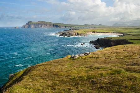丁格尔半岛蓝色的地平线高清图片