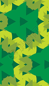 绿色三角形形状模式插图墙纸万花筒包装背景图片