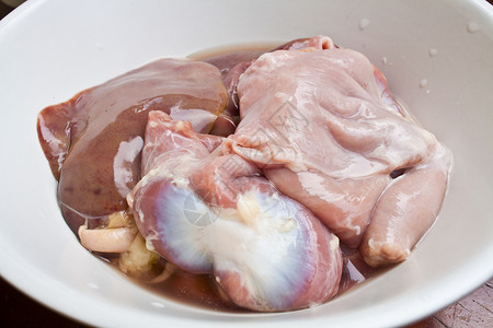 鸡窝产品母鸡采摘餐厅内脏动物屠夫营养器官五脏六腑背景