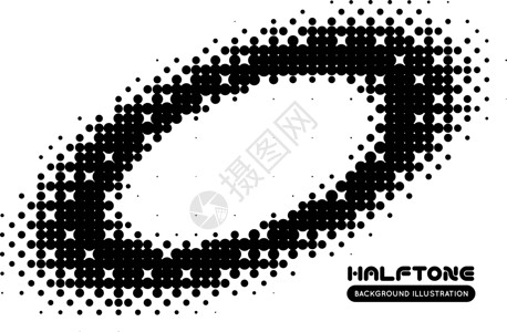 半色调背景圆形创造力墙纸黑色插图艺术圆圈背景图片
