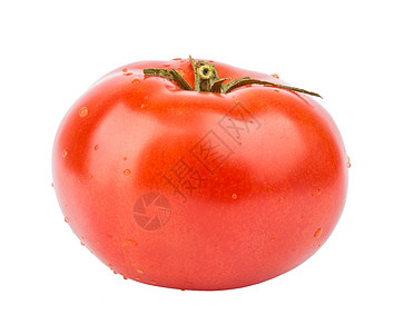 红番茄枝条红色蔬菜健康食物特写视图背景图片