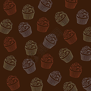 CAPP 模式艺术甜点生日插图奶油蛋糕织物巧克力绘画墙纸背景图片