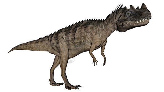 亚目电子龙恐龙  3D白色蜥蜴插图爬虫动物灭绝古生物学捕食者攻击怪物背景