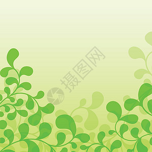 绿叶叶装饰森林叶子树叶植物衬套生态花园装饰品风格背景图片