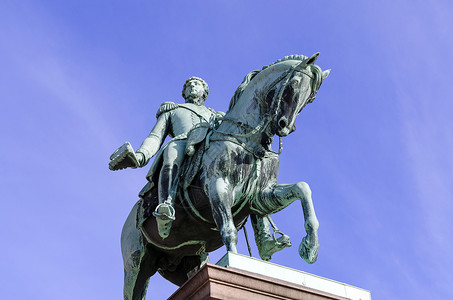 卡尔·约翰国王神像高清图片