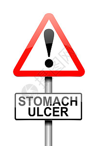 胃溃疡概念肠胃溃疡插图警告背景图片