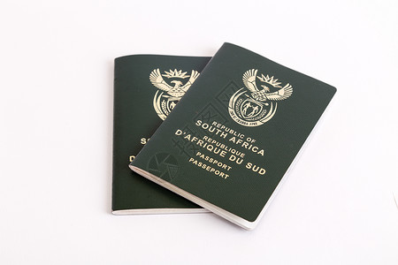 白背景南非护照 南非护照旅行鉴别插图国际旅游国家国籍公民身份全球合法的高清图片素材