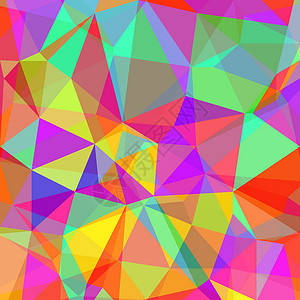 抽象多色多边形背景透明度设计红色蓝色水晶三角形海浪网络长方形正方形背景图片
