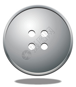 银按钮插图圆形衣服圆圈阴影背景图片