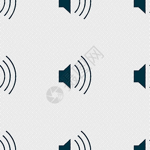 音量 声音图标符号 无缝模式与几何纹理 矢量界面金属控制技术插图音乐按钮背景图片