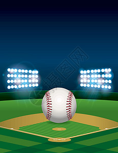 弹球场棒球垒球基地竞赛比赛天空运动联盟围栏体育场德比插图本垒插画
