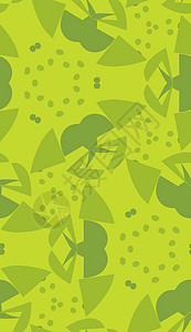 绿色抽象形状模式插图包装墙纸种子背景图片