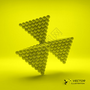 3D矢量插图技术科学平衡金字塔形多边形艺术建造推介会粒子广告背景图片