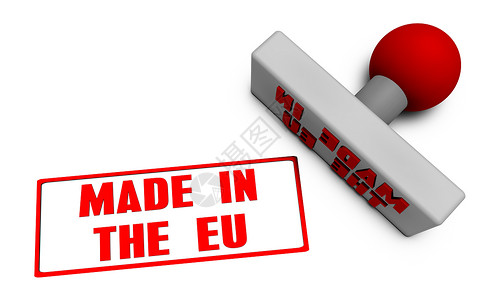 以欧盟印章制成验证审查水果联盟插图邮票食物菜刀产品白色背景