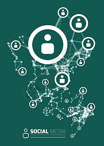 社会网络 通过线路连接点的社会网络团队全球社区粒子技术三角形商业圆圈互联网数据背景图片