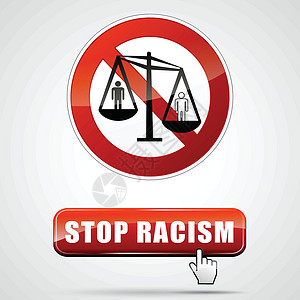 制止种族主义标志背景图片