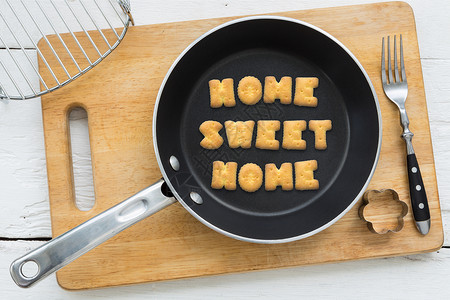 sweet字母饼干引用Sweet家和烹饪设备背景