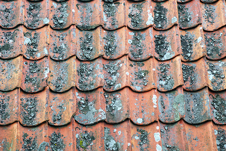 红砖屋顶山墙宏观建筑物体房顶外观家居细节天气避难所陶瓷背景图片