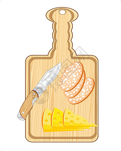 奶酪刀产品切割委员会(CEF)插画