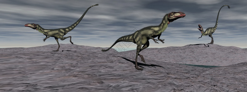 三二长恐龙 - 3D背景图片