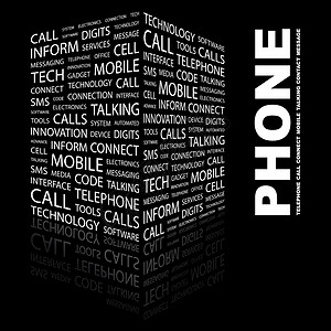 电话服务技术海报讲话标签软件办公室商业细胞短信背景图片