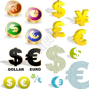 欧洲图标美元和欧元图标价格宝藏销售联盟按钮商业投资收益银行业货币设计图片