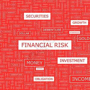 金融风险标签海报投资商业战略危机市场关键词插图打印背景图片