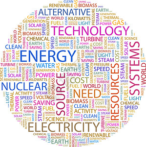 能源项目生态商业进步插图印刷技术回收词云标签背景图片