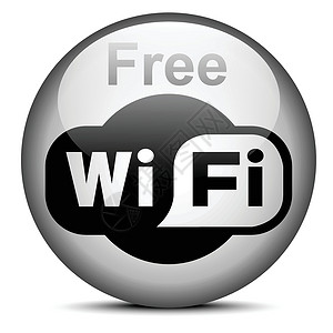 WiFi标识WiFi 标识类型商业上网商标公司火鸡徽章邮票按钮白色海豹插画