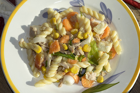 素食冷面食物午餐食谱绿色盘子沙拉美食蔬菜背景图片