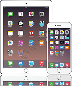 苹果ipad和苹果iphone背景图片