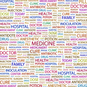 医疗医学解决方案网络生活标签卫生保健健康疾病概念插图背景图片