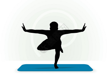 瑜伽在白色背景上显得孤立运动男人锻炼练习黑色女性体力姿势女士身体插画