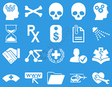医学双色图标背景卫生蓝色标签骨骼银行卡价格网站淋浴死亡背景图片