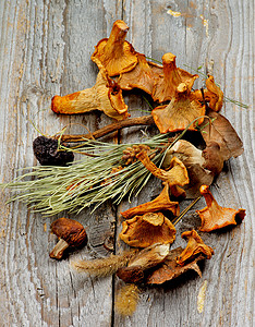 素食者木制的森林蘑菇健康饮食高清图片