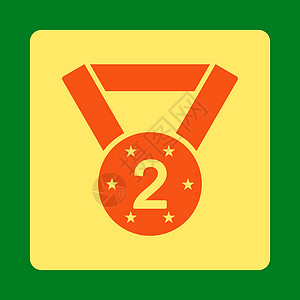 颁奖按钮覆盖彩色集的第二个奖牌图标质量荣誉锦标赛背景竞赛证书标签铜奖奖章运动插画