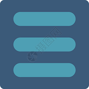 堆叠平扁青色和蓝色工具图标配饰物品结盟线条图层菜单字形项目背景图片